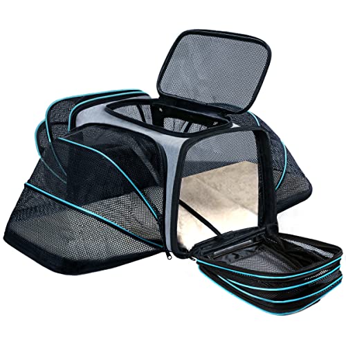 Expandable Cat Dog Carrier - Airline Approved Pet