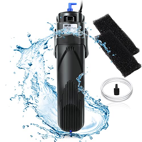 Upgrade Your Aquarium with Solar-Powered JUP-01 U-V Filter: 4-in-1 Submersible Machine Pump for 40-80 Gallon Fish Tanks.
