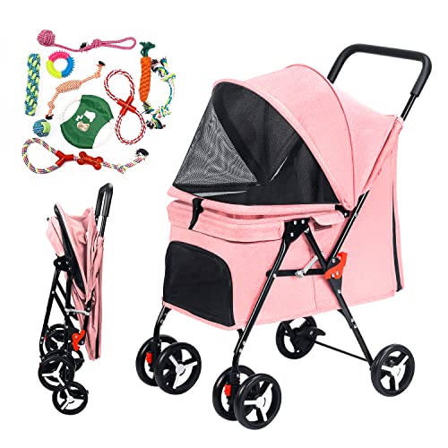 Foldable Pet Stroller for Small and Medium Dogs