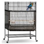 Adjustable Bird Cage Cover - Stylish and breathable nylon cover designed to catch seeds and maintain a clean birdcage