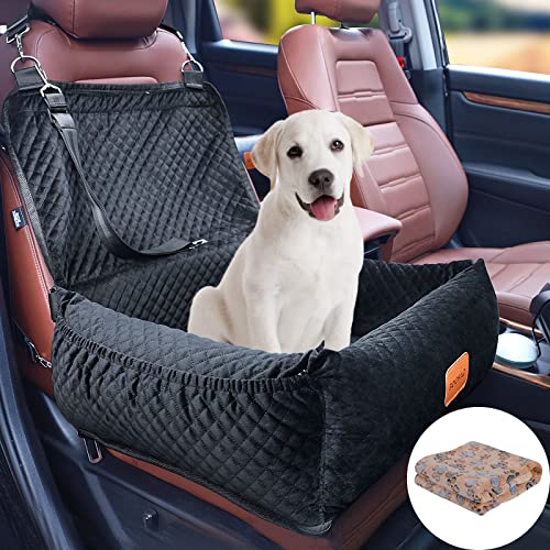 Pet Booster Seat for Small to Medium Dogs - , Secure, Removable, and Washable - Fits Cars, Trucks, SUVs 