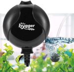 Quiet mini air pump for aquariums, perfect for 1-15 gallon tanks, with compact design and energy-efficient operation.