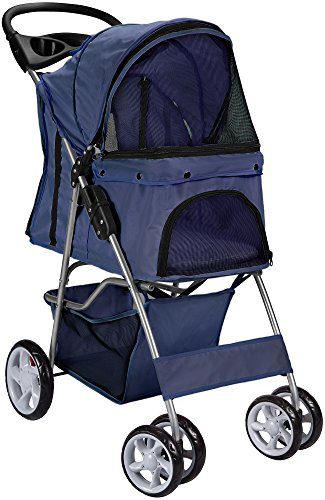 Pet Stroller for Cats and Dogs - Easy Walk Folding Travel