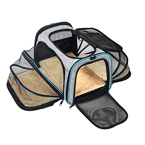 Pet Carrier Airline Approved - Expandable Foldable Soft-Sided Travel Companion for Cats