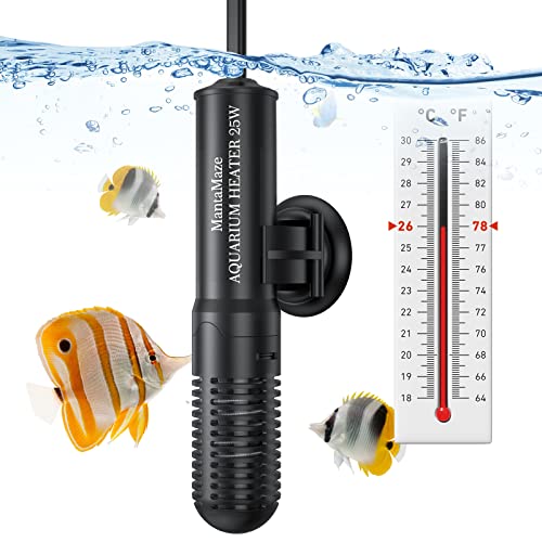 Small but Powerful: 50W Aquarium Heater for 1-12 Gallon Fish Tanks.
