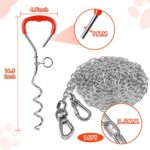 Heavy Duty Steel Leash and Stake Set for Outdoor, Yard, and Camping Use - Image 6