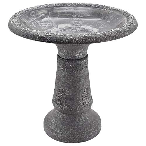 Outdoor Oasis with the Arcadia Garden Products BB05 Stone Fiberclay Birdbath! 🕊️🌸