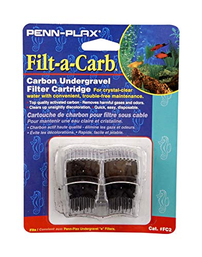 (2 Pack) - Compatible with Multi-Pore and Undergravel 'E' Filters - Superior Chemical Filtration for Crystal-Clear Water (FC2)