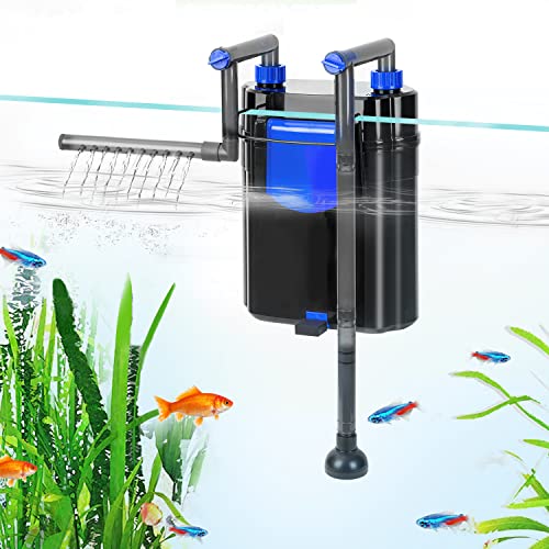 Quiet Aquarium Filter - Efficient Aeration and Multi-Layer Filtration