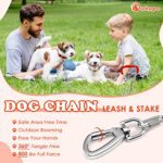 Heavy Duty Steel Leash and Stake Set for Outdoor, Yard, and Camping Use - Image 7