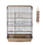 Spacious Flight Cage for Multiple Small Birds with Included Rope Ladder Toy