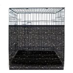 Large bird cage net cover featuring a star and moon design, designed to catch seeds and feathers, ensuring a cleaner environment for pet birds while providing a comfortable play space