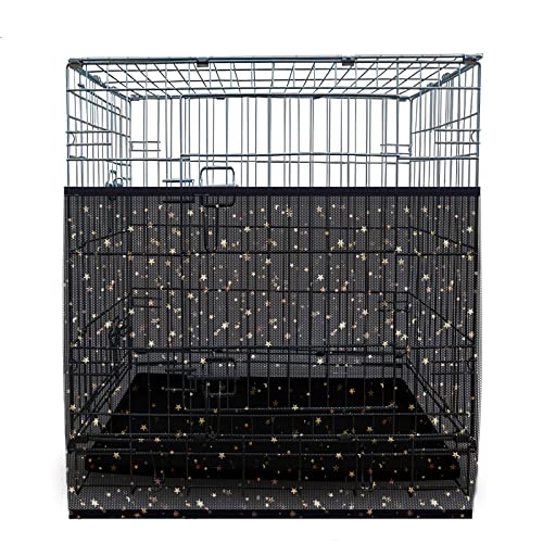 Large bird cage net cover featuring a star and moon design, designed to catch seeds and feathers, ensuring a cleaner environment for pet birds while providing a comfortable play space