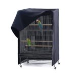 Universal birdcage cover by PONY DANCE, designed for blackout and breathability, featuring a standard size of 35” L x 25” W x 47” H, perfect for providing a peaceful sleeping environment for birds