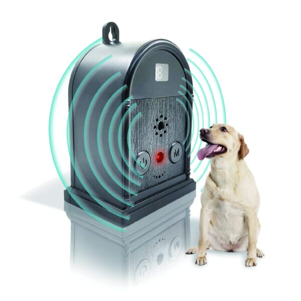 The Ultimate Anti-Bark Solution: 4 Adjustable Modes and Waterproof Anti-Barking Device up to 50 Feet Range, with Built-in LED Light for Outdoor & Indoor Use.