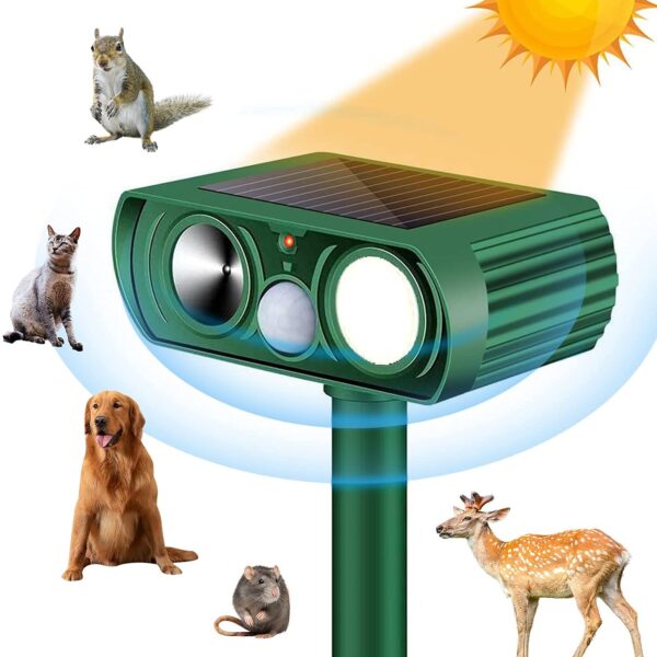 Weatherproof Ultrasonic Anti-Barking Device for Dogs with 4 Adjustable Modes - Stop Barking up to 50 Feet, Outdoor Bark Control Gadget in a Birdhouse Design.