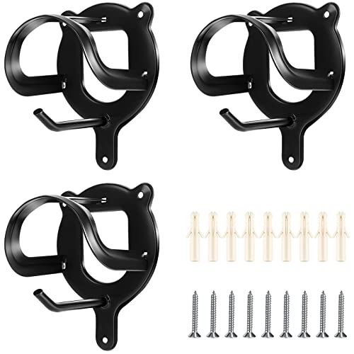  - Bridle Bracket with Tubes and Screw for Convenient Horse Barn Organization | Halter Hanger and Bridle Holder for Premium Horse Supplies (Black)