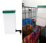 1L Plastic Rabbit Drinking Water Bottle with hanging feeder for small pets like rabbits and guinea pigs.