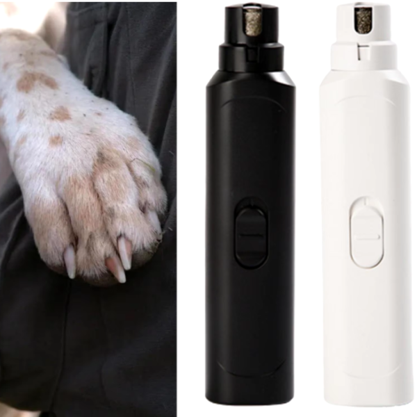 Dog Cat Nail Grinder: Quiet and portable electric nail trimmer designed for painless grooming, suitable for all pet sizes.